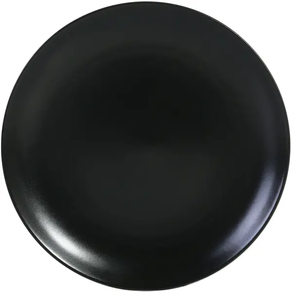 Borden | ASIA BLACK | Keramiek | Mat Zwart | 12 Stuks | Ø200x27(h)mm