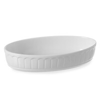HENDI Serveerschaal | RUSTICA | Porselein | Wit | 62cl | Per Stuk | 223x132x42(h)mm