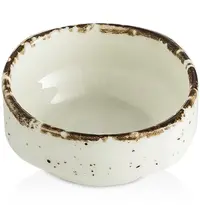 Gural Dipschaaltjes | ENT SIDE | Porselein | Beige | 4cl | 24 Stuks | Ø60x32(h)mm