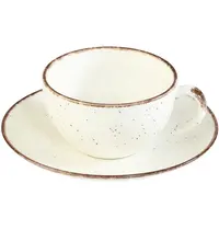 Gural Kopjes | ENT SIDE | Porselein | Beige | 21cl | Incl. Shotels | 6 Stuks | Ø95x55(h)mm