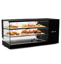 SAYL Tapasvitrine | LOGIC | Zwart | +2°C/+6°C | Statisch | 3 Niveaus | 970x380x460(h)mm