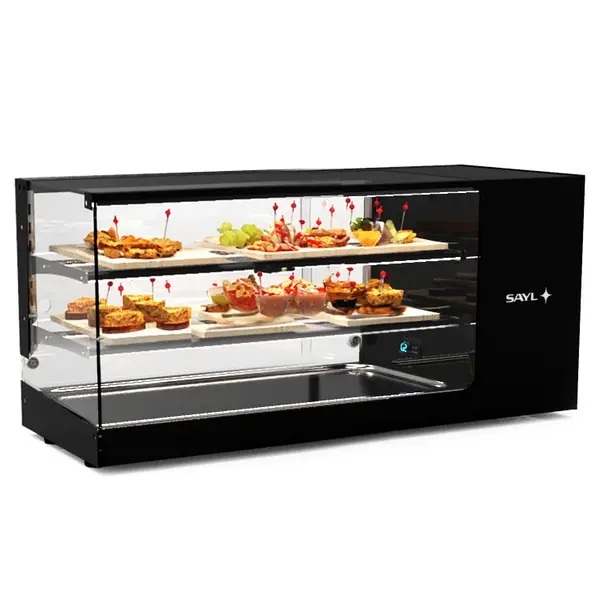 Tapasvitrine | LOGIC | Zwart | +2°C/+6°C | Statisch | 3 Niveaus | 970x380x460(h)mm