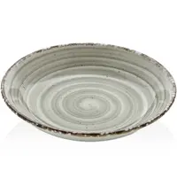 Gural Diepe Borden | ENT TERRA | Porselein | Ecru | 12 Stuks | Ø200x40(h)mm