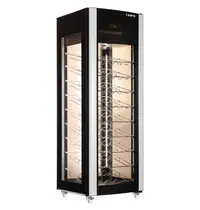 Saro Wijnkoelvitrine | 400L (81x 75cl) | Zwart/RVS | +5°C/+18°C | Geforceerd | Wielen (Geremd) | 656x653x1892(h)mm