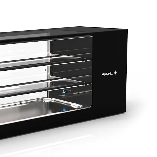 Tapasvitrine | LOGIC | Zwart | +2°C/+6°C | Statisch | 3 Niveaus | 1320x380x460(h)mm