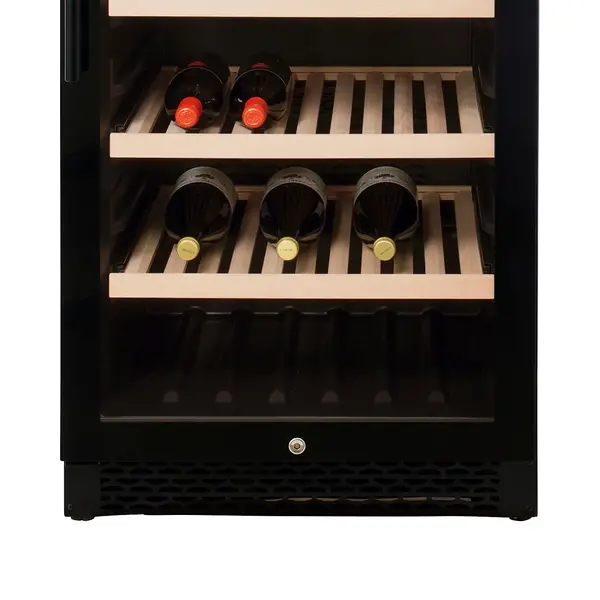 Wijnkoelkast | 388L (163x 75cl) | Zwart | 1 Zone | +5°C/+20°C | Geforceerd | 595x710x1720(h)mm