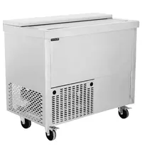 Tefcold Koelkist | SERIE BHC | RVS | 270L | +2°C/+8°C | Statisch | Schuifdeksel (Dicht) + Werkblad | Wielen (Geremd) | 1005x565x930(h)mm