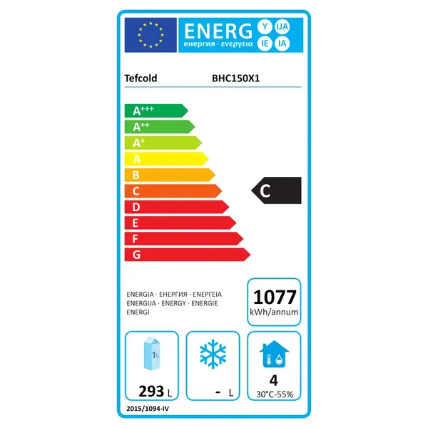 Koelkist | SERIE BHC | RVS | 440L | +2°C/+8°C | Statisch | Schuifdeksel (Dicht) + Werkblad | Wielen (Geremd) | 1505x565x930(h)mm