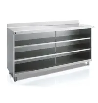 Coreco Werkbank | 600 RANGE | RVS | Open Vak | Diepte 600 | Hoogte 1040/1140 | Breedte 990-2020 | Achteropstand