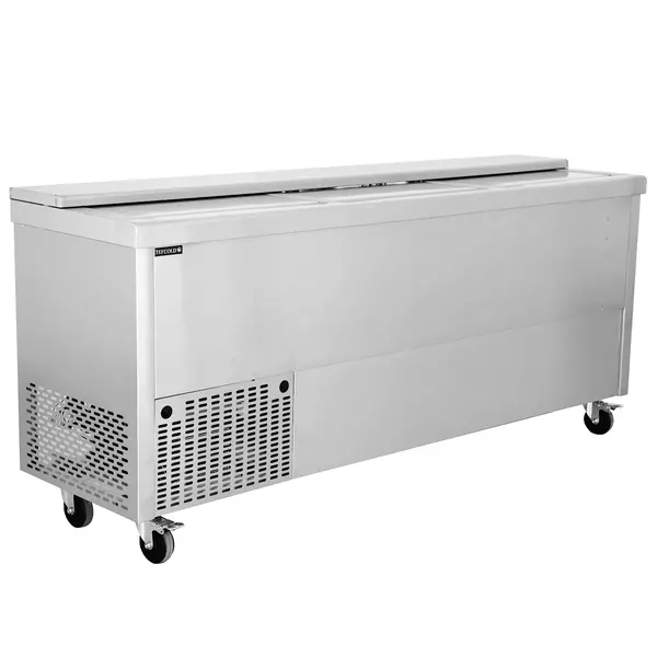 Koelkist | SERIE BHC | RVS | 615L | +2°C/+8°C | Statisch | Schuifdeksel (Dicht) + Werkblad | Wielen (Geremd) | 2005x565x930(h)mm