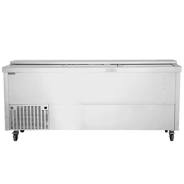 Koelkist | SERIE BHC | RVS | 615L | +2°C/+8°C | Statisch | Schuifdeksel (Dicht) + Werkblad | Wielen (Geremd) | 2005x565x930(h)mm