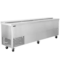 Tefcold Koelkist | SERIE BHC | RVS | 790L | +2°C/+8°C | Statisch | Schuifdeksel (Dicht) + Werkblad | Wielen (Geremd) | 2505x565x930(h)mm