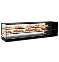 SAYL Tapasvitrine | LOGIC | Zwart | +2°C/+6°C | Statisch | 3 Niveaus | 1680x380x460(h)mm