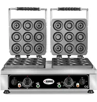 GMG Donutijzer | DONATO | Dubbel | Mini Donuts (Ø80mm) | 50°C/300°C | 4.4kW (2x 230V) | 600x440x320(h)mm