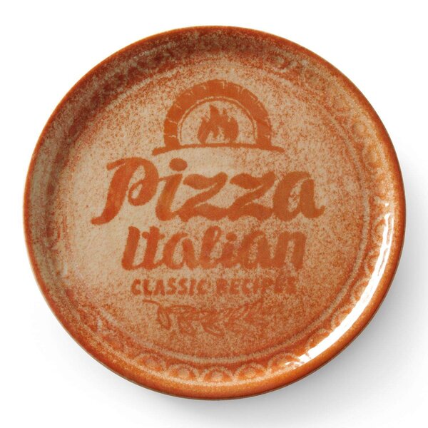 Pizza-/Pannenkoekenborden | RECIPE | Porselein | Baksteenrood | 6 Stuks | Ø310x17(h)mm