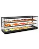 SAYL Tapasvitrine | LOGIC | Zwart | 6x 1/3 GN | +2°C/+6°C | Statisch | 3 Niveaus | Externe Koeling (Excl.) | 1190x395x465(h)mm 