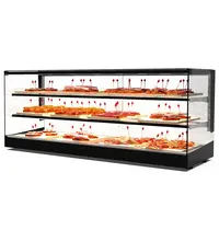 SAYL Tapasvitrine | LOGIC | Zwart | +2°C/+6°C | Statisch | 3 Niveaus | Externe Koeling (Excl.) | 1190x395x465(h)mm