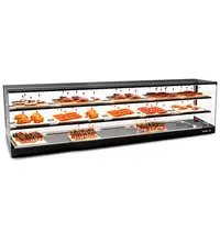 SAYL Tapasvitrine | LOGIC | Zwart | +2°C/+6°C | Statisch | 3 Niveaus | Externe Koeling (Excl.) | 1540x395x465(h)mm