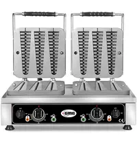 GMG Wafelijzer | WAFFELINO | Dubbel | Lollypopwafels (230x30x24mm) | 50°C/300°C | 4.4kW (2x 230V) | 600x440x320(h)mm