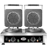 GMG Wafelijzer | AMORE M | Dubbel | Hartvormige Wafels (Ø165mm) | 50°C/300°C | 4.4kW (2x 230V) | 600x440x320(h)mm