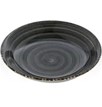 Gural Diepe Borden | ENT ANTRACIET | Porselein | Antraciet | 12 Stuks | Ø200x40(h)mm