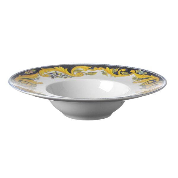 Pastabord | BAROCCO | Porselein | Geel | Per Stuk | Ø275x60(h)mm