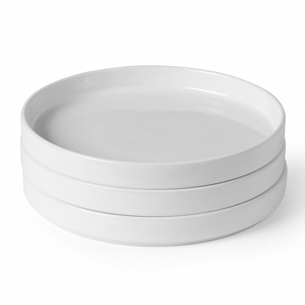 Borden | OSLO | Porselein | Wit | 6 Stuks | Ø240x26(h)mm