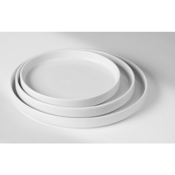 Borden | OSLO | Porselein | Wit | 6 Stuks | Ø280x28(h)mm