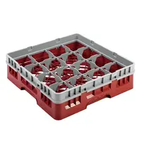 CombiSteel Vaatwaskorf | Glazen | 16x 110x110mm | Stapelbaar | 500x500x143(h)mm