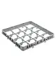 CombiSteel Opzetrand | CombiSteel Vaatwaskorven | 16x 110x110mm | 500x500x75(h)mm 