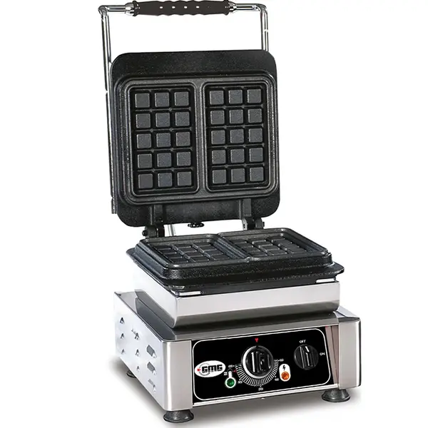 Wafelijzer | BRUXELLES | Enkel | Brusselse Wafels (102x164x26mm) | 50°C/300°C | 2.2kW (230V) | Verwisselbare Wafelvorm | 300x440x320(h)mm