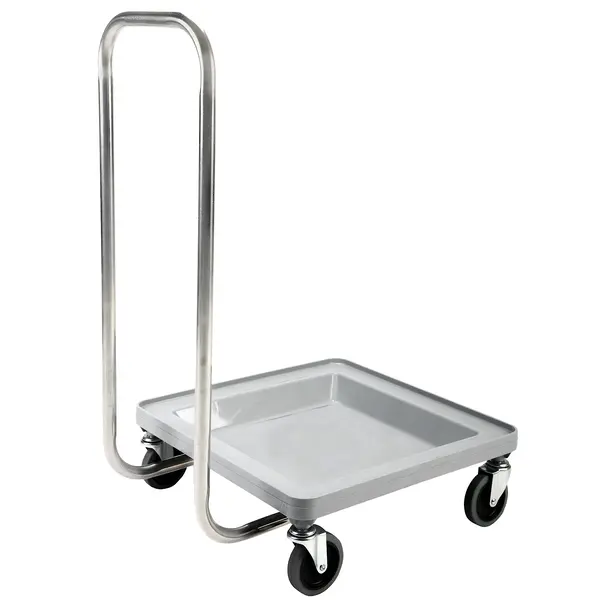 Vaatwaskorvenwagen | Kunststof/RVS | Korven 500x500 | Wielen + Duwbeugel | 530x530x920(h)mm