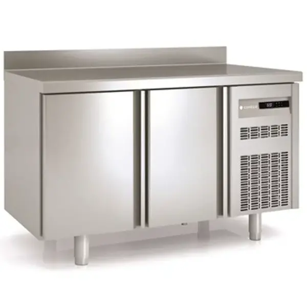 Koelwerkbank | 700 RANGE | 255L | 2 Deuren (1/1 GN) | -2°C/+8°C | Statisch + Ventilator | Temperatuuralarm | Achteropstand | 1345x700x850/950(h)mm