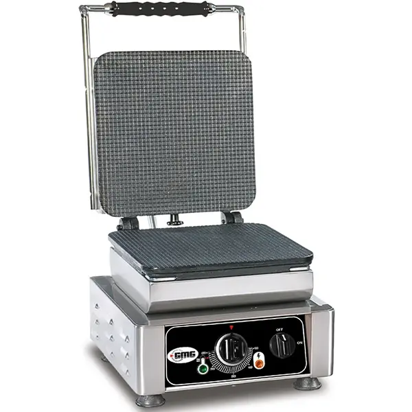Wafelijzer | GELATO | Enkel | IJshoornwafels (230x230mm) | 50°C/300°C | 2.2kW (230V) | Verwisselbare Wafelvorm | 300x440x320(h)mm