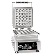 GMG Lokmaijzer | LOKMIA D | Enkel | Lokma (Ø35mm) | 50°C/300°C | 2.2kW (230V) | Verwisselbare Wafelvorm | 300x440x320(h)mm