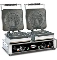 GMG Wafelijzer | AMORE M | Dubbel | Hartvormige Wafels (Ø165mm) | 50°C/300°C | 4.4kW (2x 230V) | Verwisselbare Wafelvorm | 600x440x320(h)mm