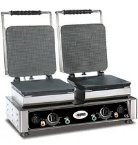 GMG Wafelijzer | GELATO | Dubbel | IJshoornwafels (230x230mm) | 50°C/300°C | 4.4kW (2x 230V) | Verwisselbare Wafelvorm | 600x440x320(h)mm