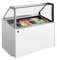 Diamond Schepijsvitrine | TORONTO | 13x 5L | -15°C/-18°C | Geforceerd | 1650x900x1300(h)mm