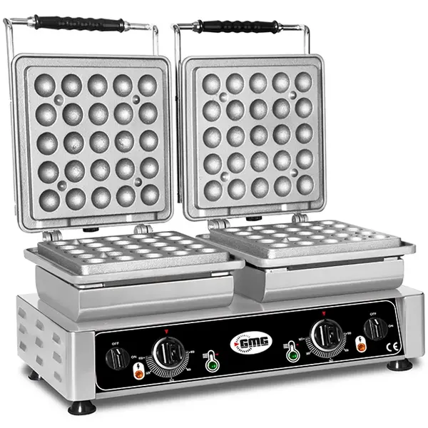 Lokmaijzer | LOKMIA D | Dubbel | Lokma (Ø35mm) | 50°C/300°C | 4.4kW (2x 230V) | Verwisselbare Wafelvorm | 600x440x320(h)mm