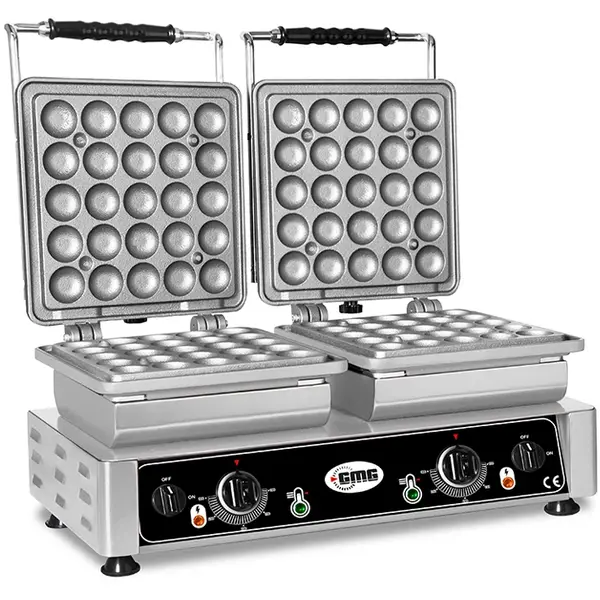Lokmaijzer | LOKMIA L | Dubbel | Lokma (Ø42mm) | 50°C/300°C | 4.4kW (2x 230V) | Verwisselbare Wafelvorm | 600x440x320(h)mm