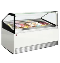 Diamond Schepijsvitrine | OTTAWA | 24x 5L | -15°C/-18°C | Geforceerd | Kantelruit | 2100x1240x1200(h)mm