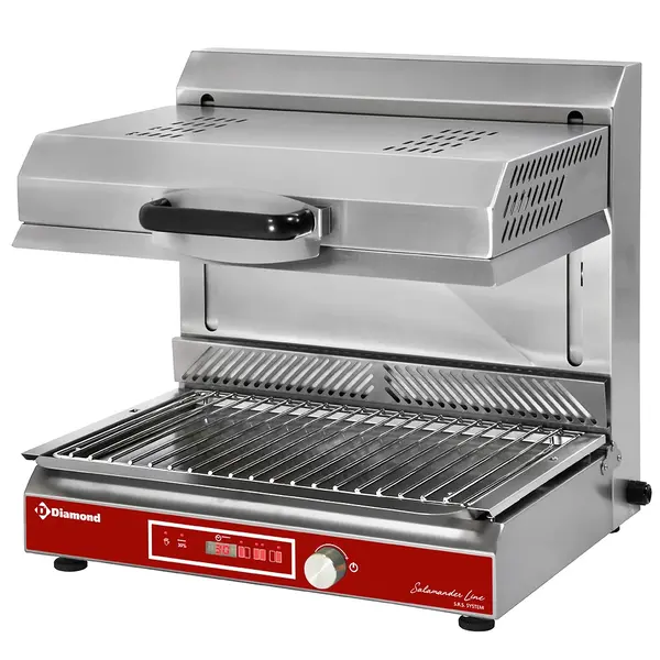 Salamander Grill | SALAMANDER LINE | Glaskeramisch | 2 Zones | ≤350°C | 3kW (230V) | Timer | Hoogte Verstelbaar | 600x640x590(h)mm