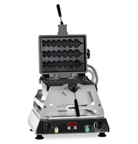 GMG Wafelijzer | RONDO | Enkel | Lollypopwafels | 50°C/300°C | 1.8kW (230V) | Draaibaar | Verwisselbare Wafelvorm | Timer | 490x400x450(h)mm