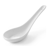 HENDI Tapaslepels | CUCHARA | Porselein | 6 Stuks | Lengte 130mm