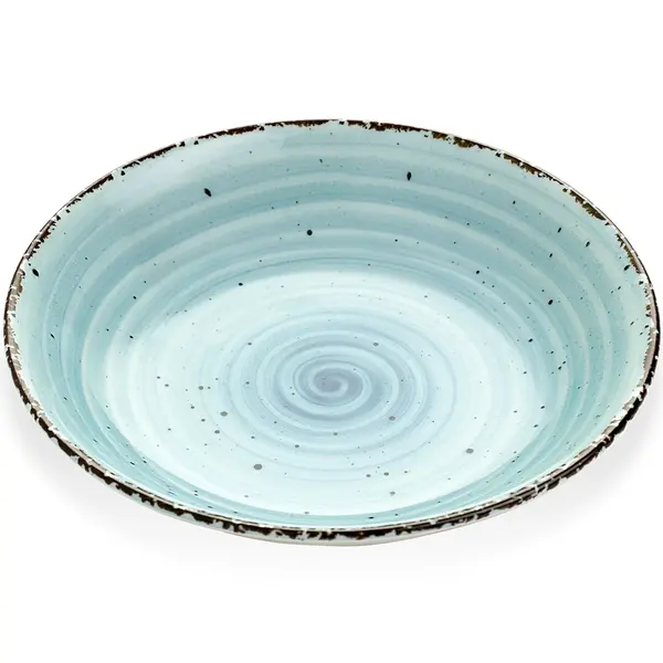 Diepe Borden | ENT BLAUW | Porselein | Pastelblauw | 12 Stuks | Ø200x40(h)mm