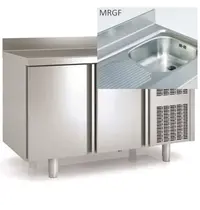 Coreco Koelwerkbank | 700 RANGE | 255L | 2 Deuren (1/1 GN) | -2°C/+8°C | Statisch + Ventilator | Temperatuuralarm | Achteropstand | Spoelbak | 1345x700x850/950(h)mm