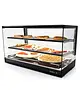SAYL Verwarmde Tapasvitrine | LOGIC | Zwart | 60°C/70°C | Statisch | 3 Niveaus | 0.72kW (230V) | 840x395x460(h)mm 