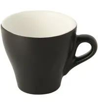 Inspire Koffiekopjes | AROMA MATT | Porselein | Mat Zwart | 16cl | 6 Stuks | Ø80x75(h)mm