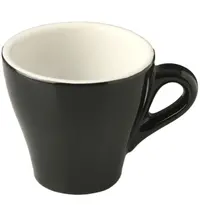 Inspire Espressokopjes | AROMA | Porselein | Zwart | 7cl | 6 Stuks | Ø60x55(h)mm