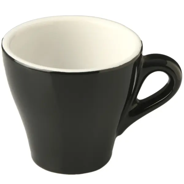 Espressokopjes | AROMA | Porselein | Zwart | 7cl | 6 Stuks | Ø60x55(h)mm
